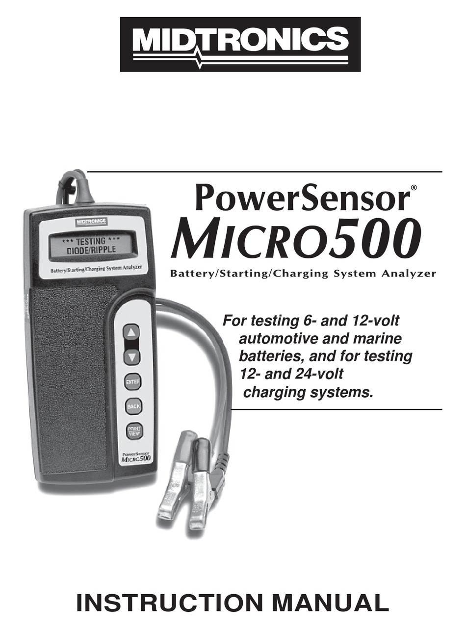 Printer for the Midtronics PowerSensor Micro500 Battery/Charging System Analyzer