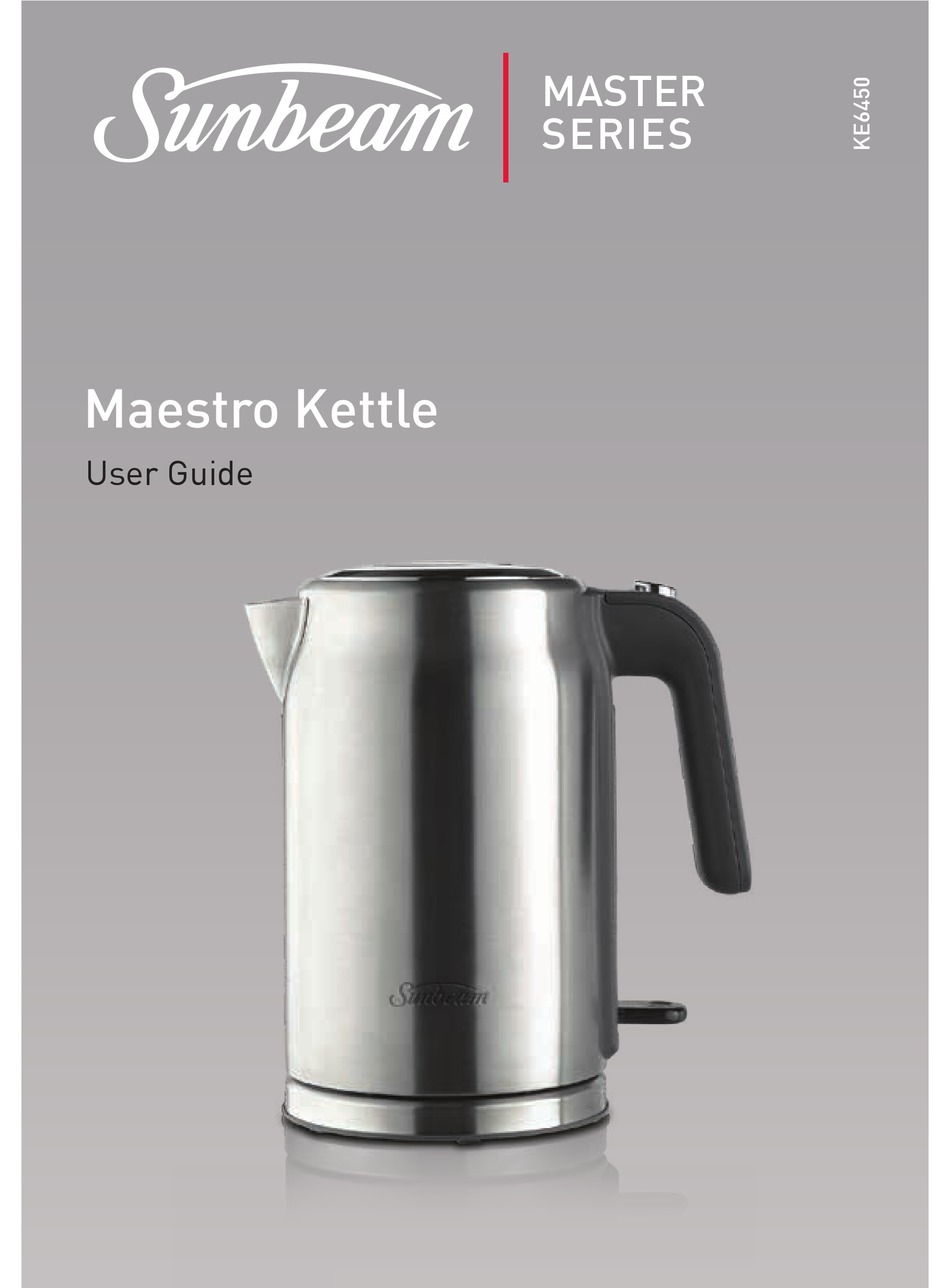 SUNBEAM MAESTRO USER MANUAL Pdf Download ManualsLib