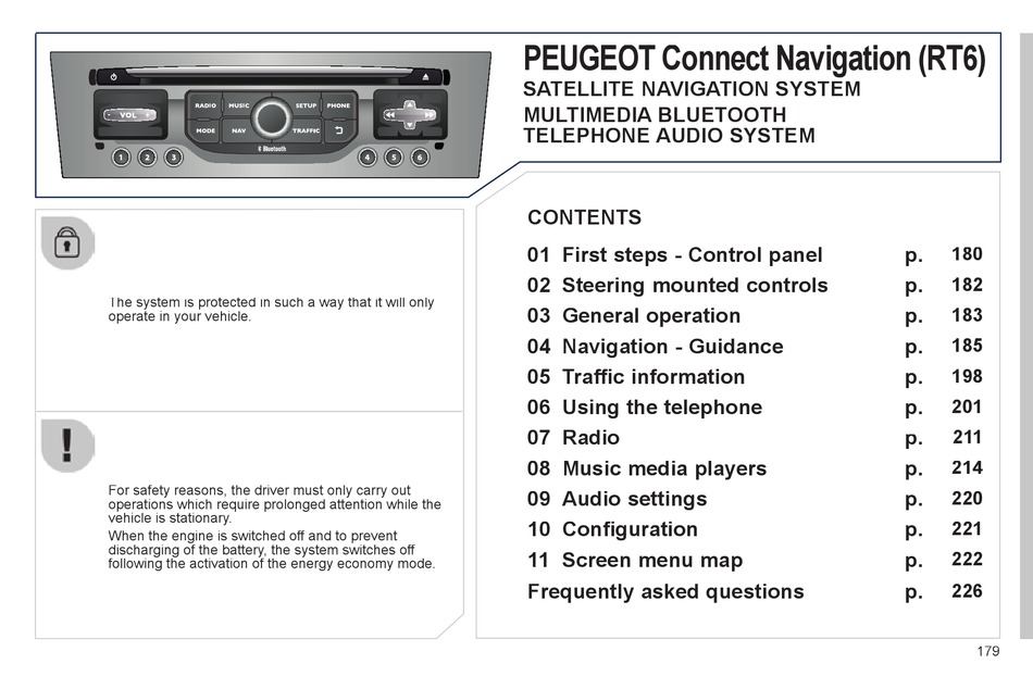 Peugeot Rt6 User Manual Pdf Download | Manualslib