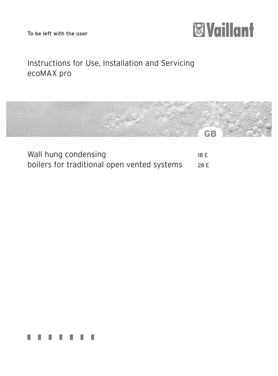 Air Flue Duct For Use With EcoTEC Boilers Vaillant