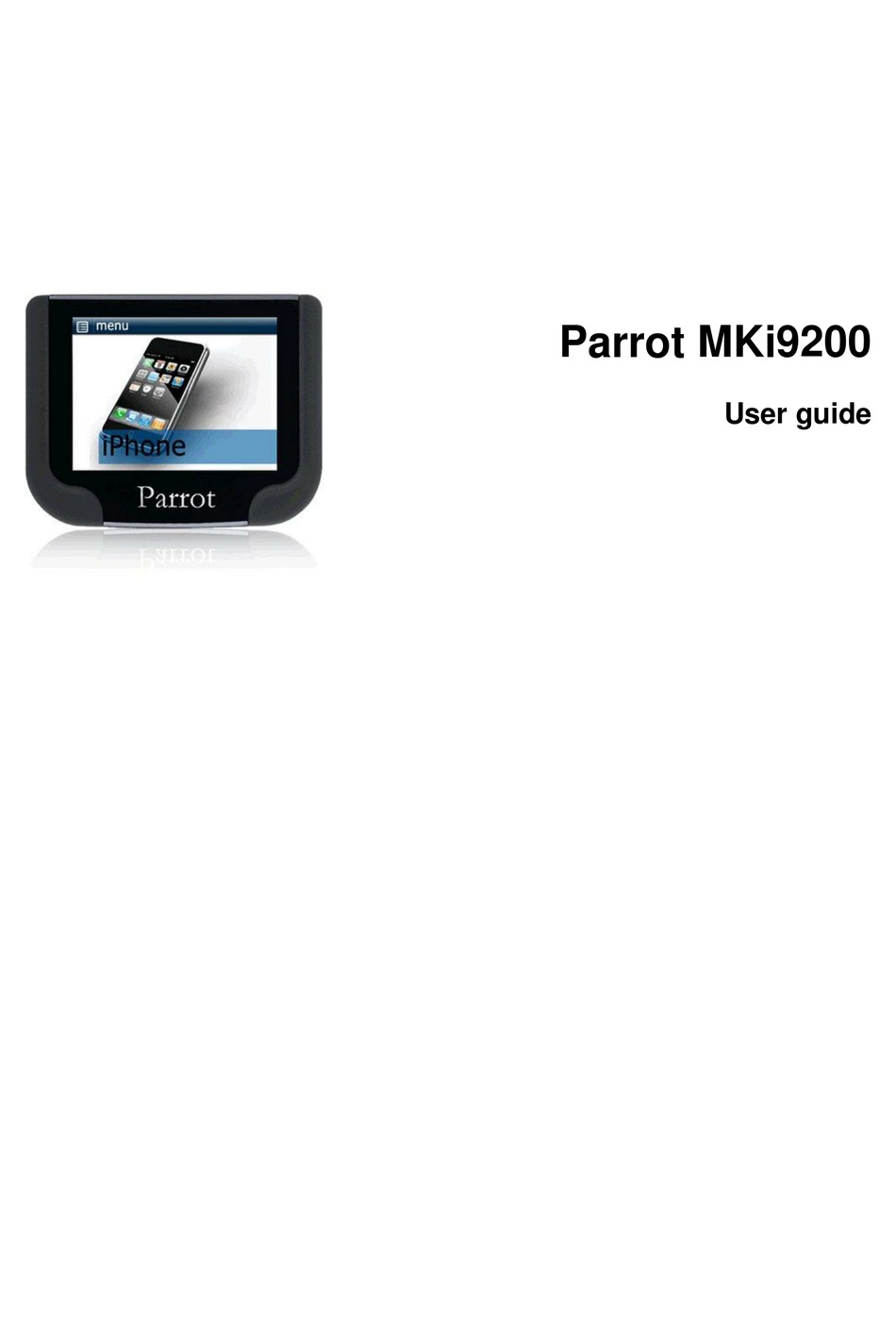 PARROT MKI9200 USER MANUAL Pdf Download ManualsLib