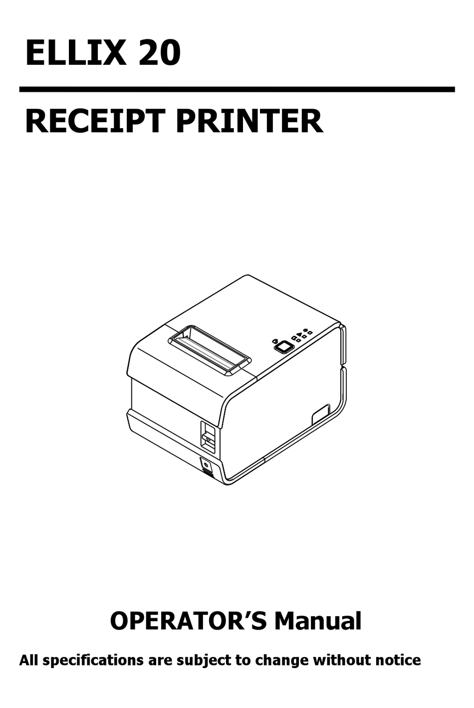 Sam4s Ellix Operator S Manual Pdf Download Manualslib