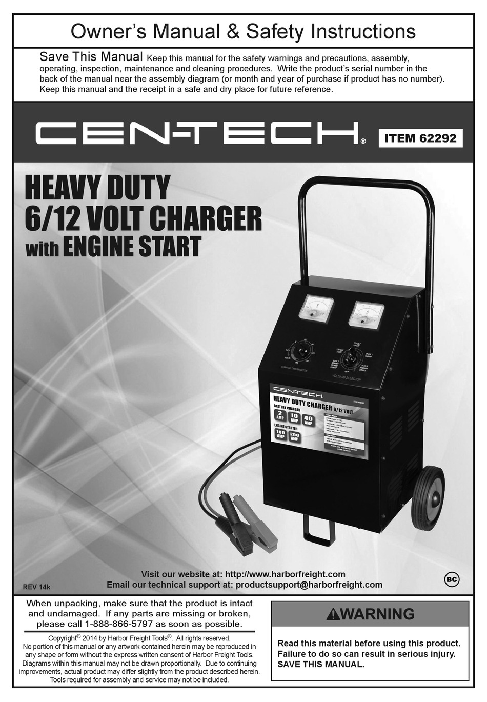 battery charger cen tech