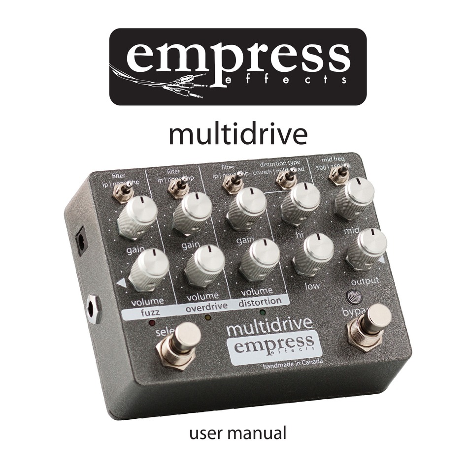 EMPRESS EFFECTS MULTIDRIVE USER MANUAL Pdf Download ManualsLib