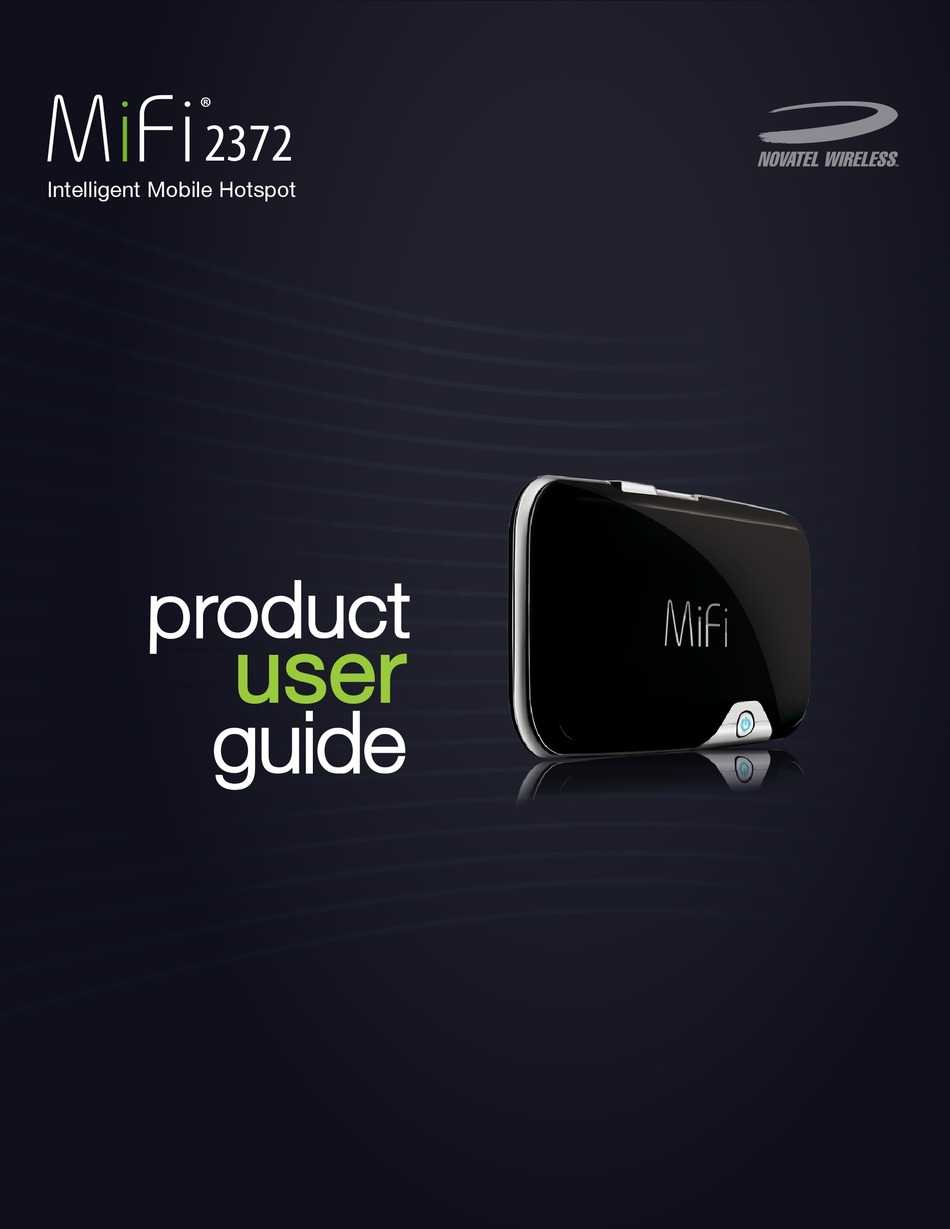 NOVATEL MIFI 2372 PRODUCT USER MANUAL Pdf Download | ManualsLib