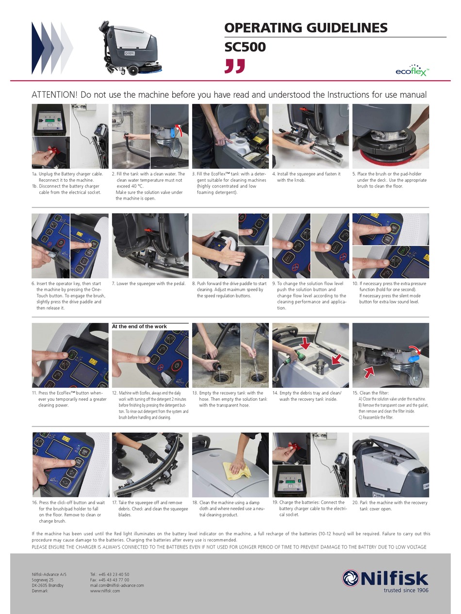 Advance Sc500 Parts Manual
