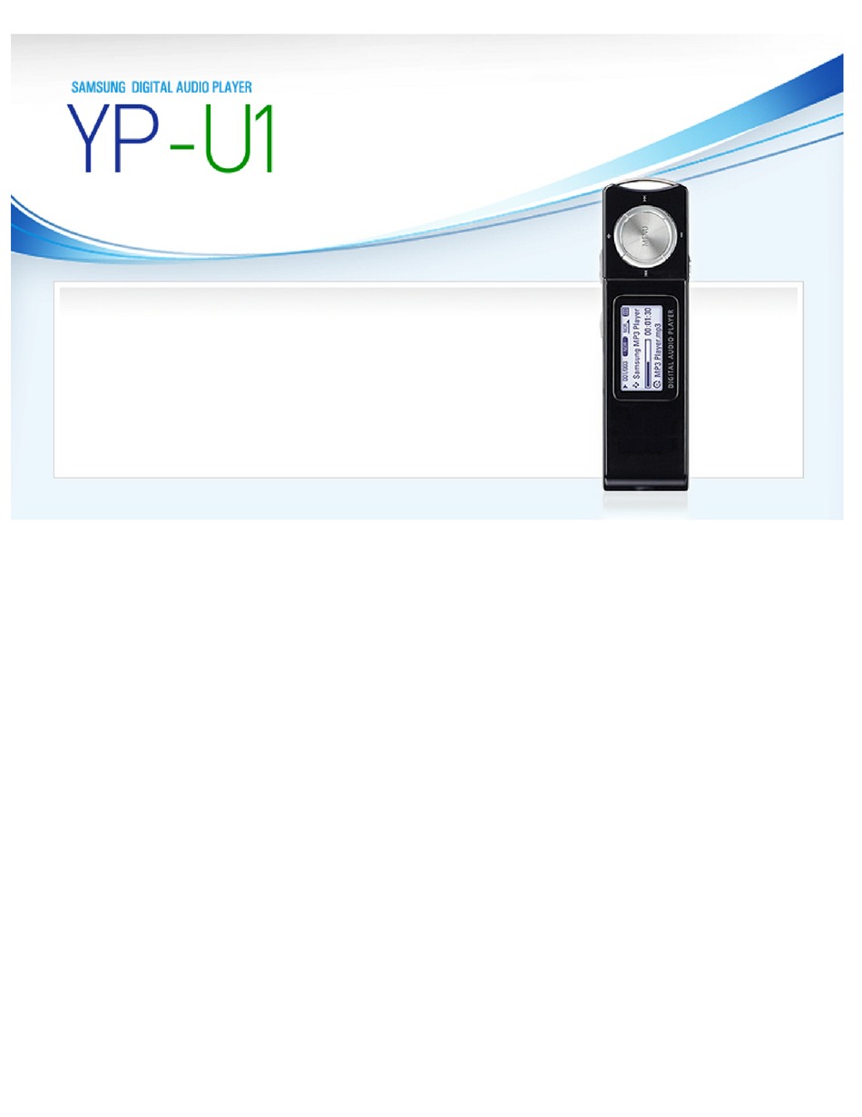 samsung digital audio player yp-u2j samsung digital audio player yp-u2j
