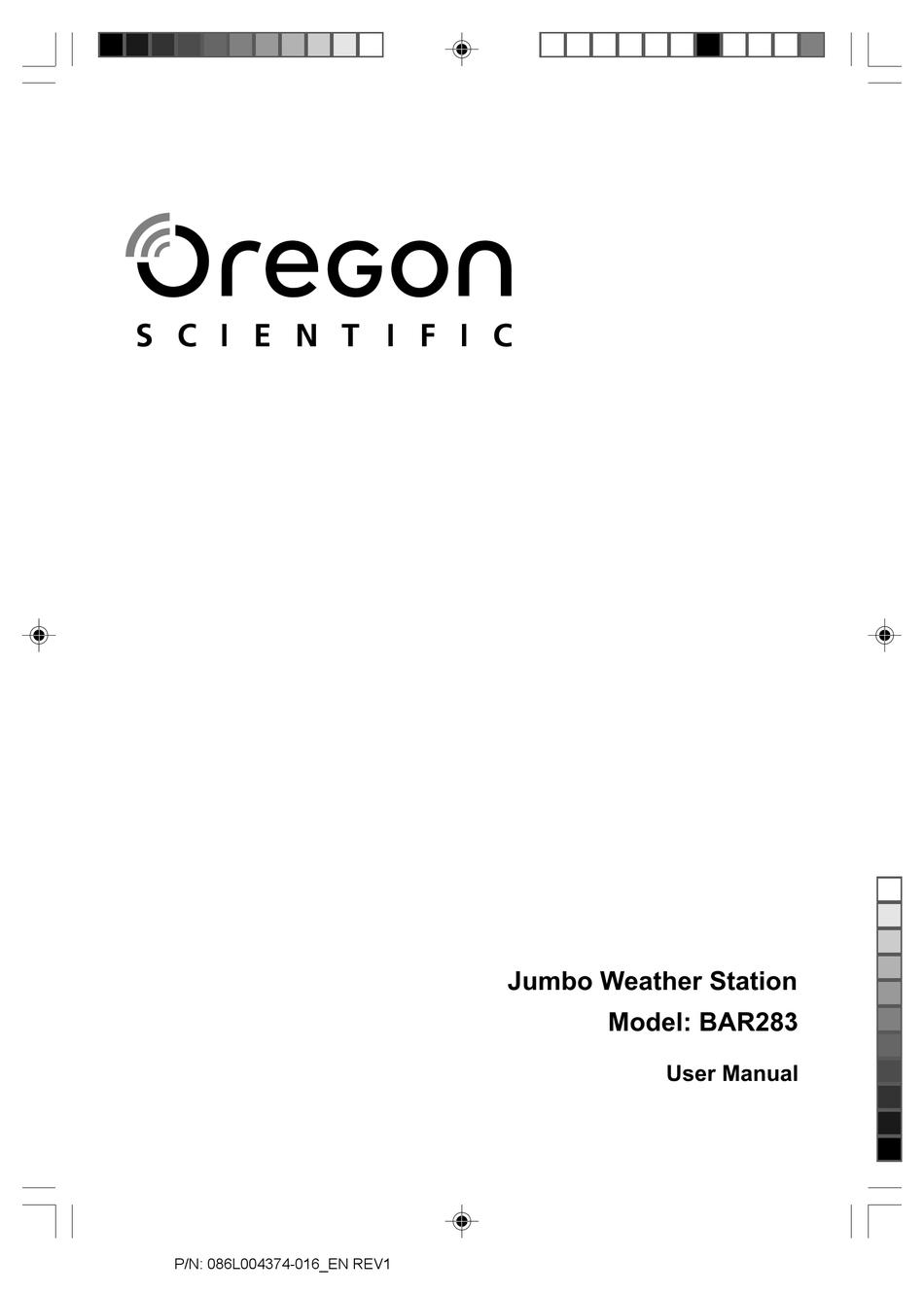 OREGON SCIENTIFIC BAR283 USER MANUAL Pdf Download | ManualsLib