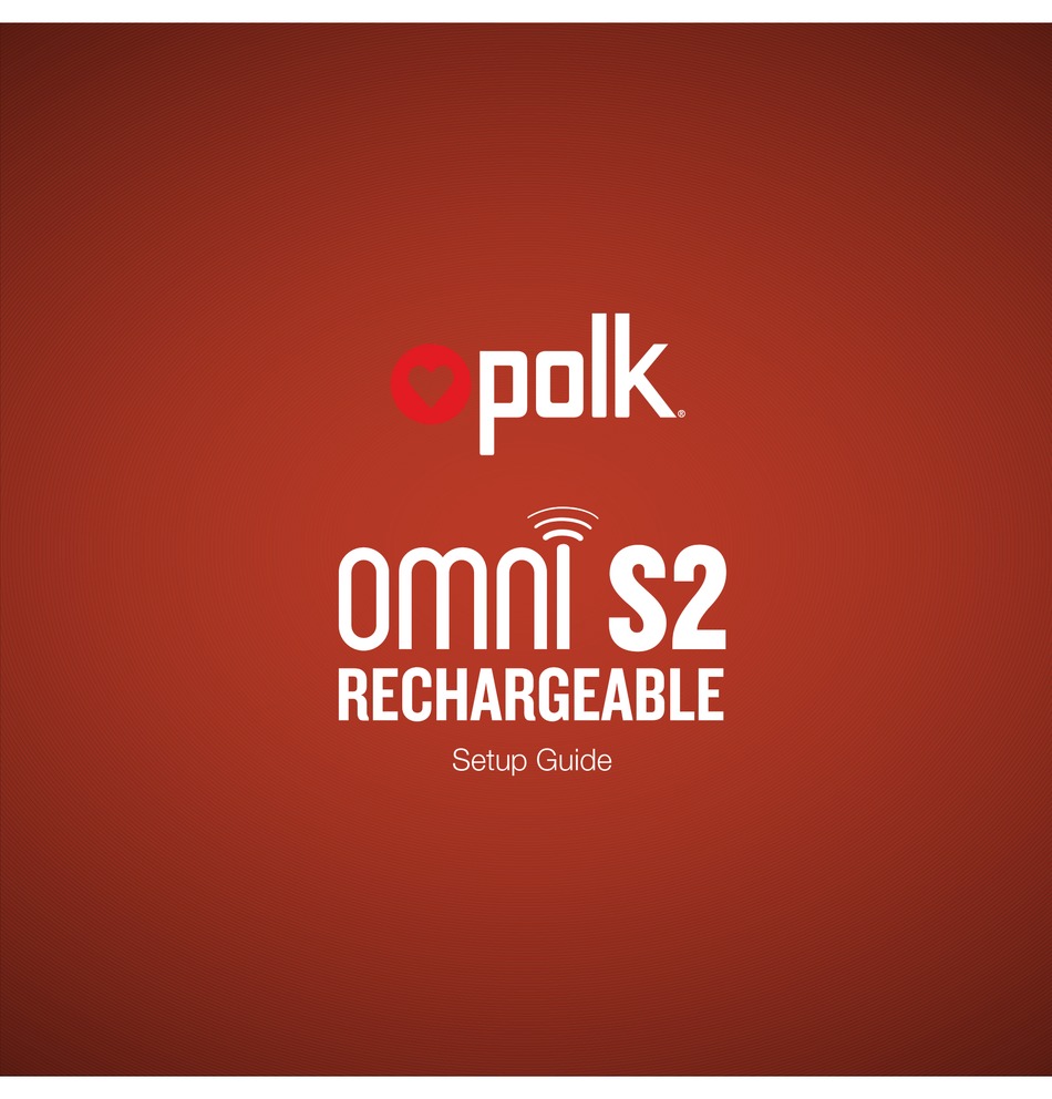 POLK MONO OMNI S2 RECHARGEABLE SETUP MANUAL Pdf Download | ManualsLib