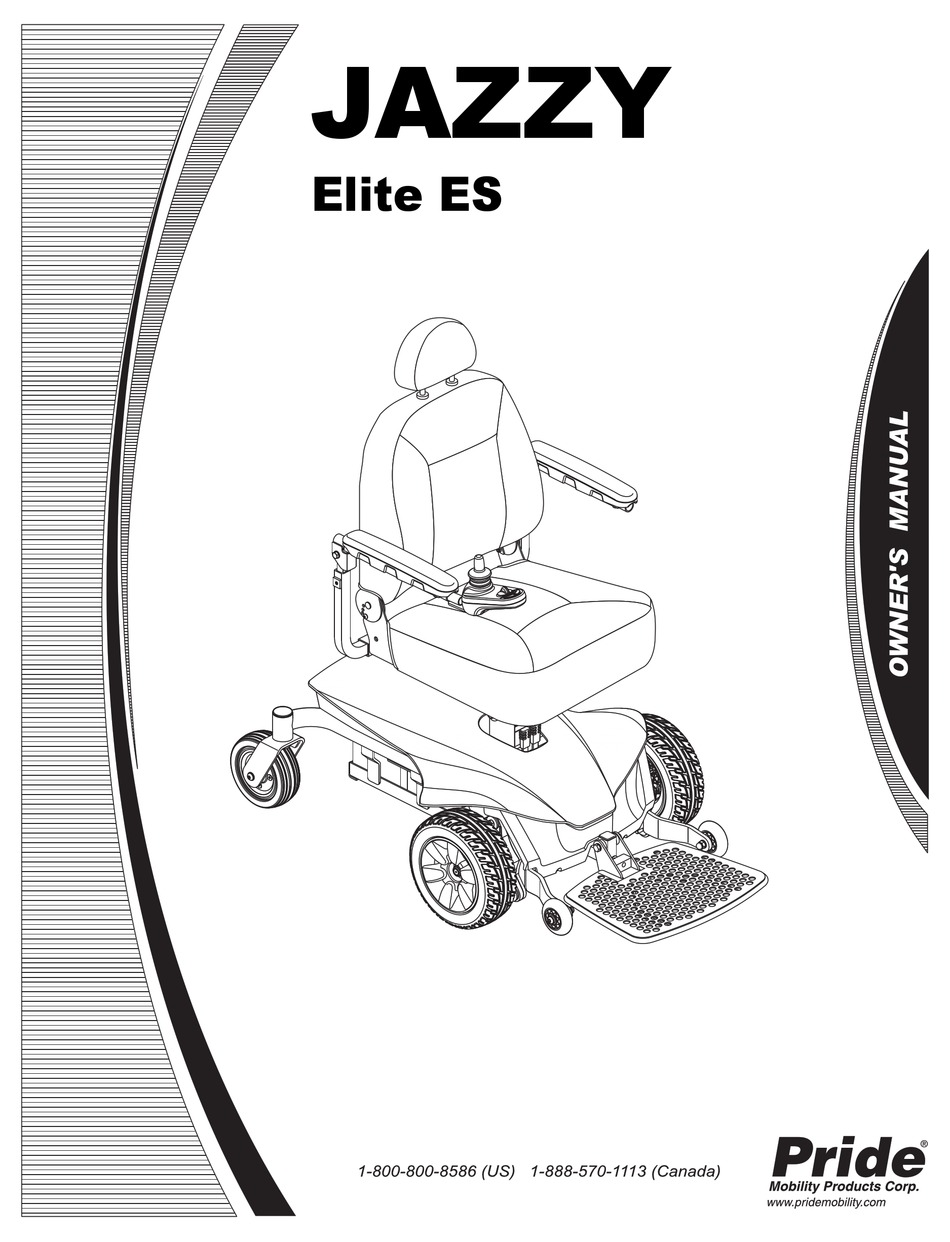 PRIDE MOBILITY JAZZY ELITE ES OWNER'S MANUAL Pdf Download | ManualsLib