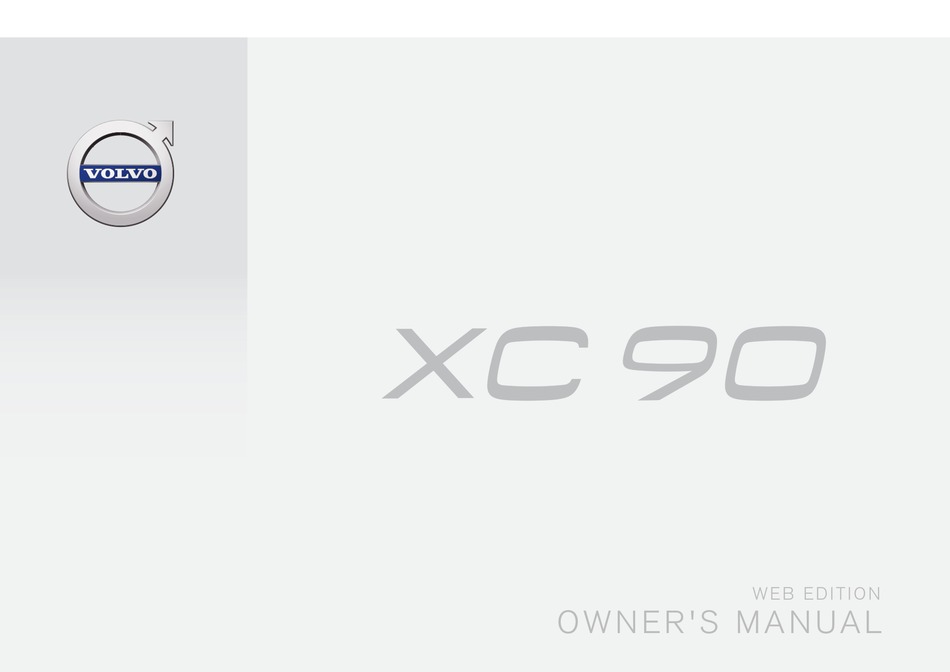 VOLVO XC90 OWNER'S MANUAL Pdf Download ManualsLib