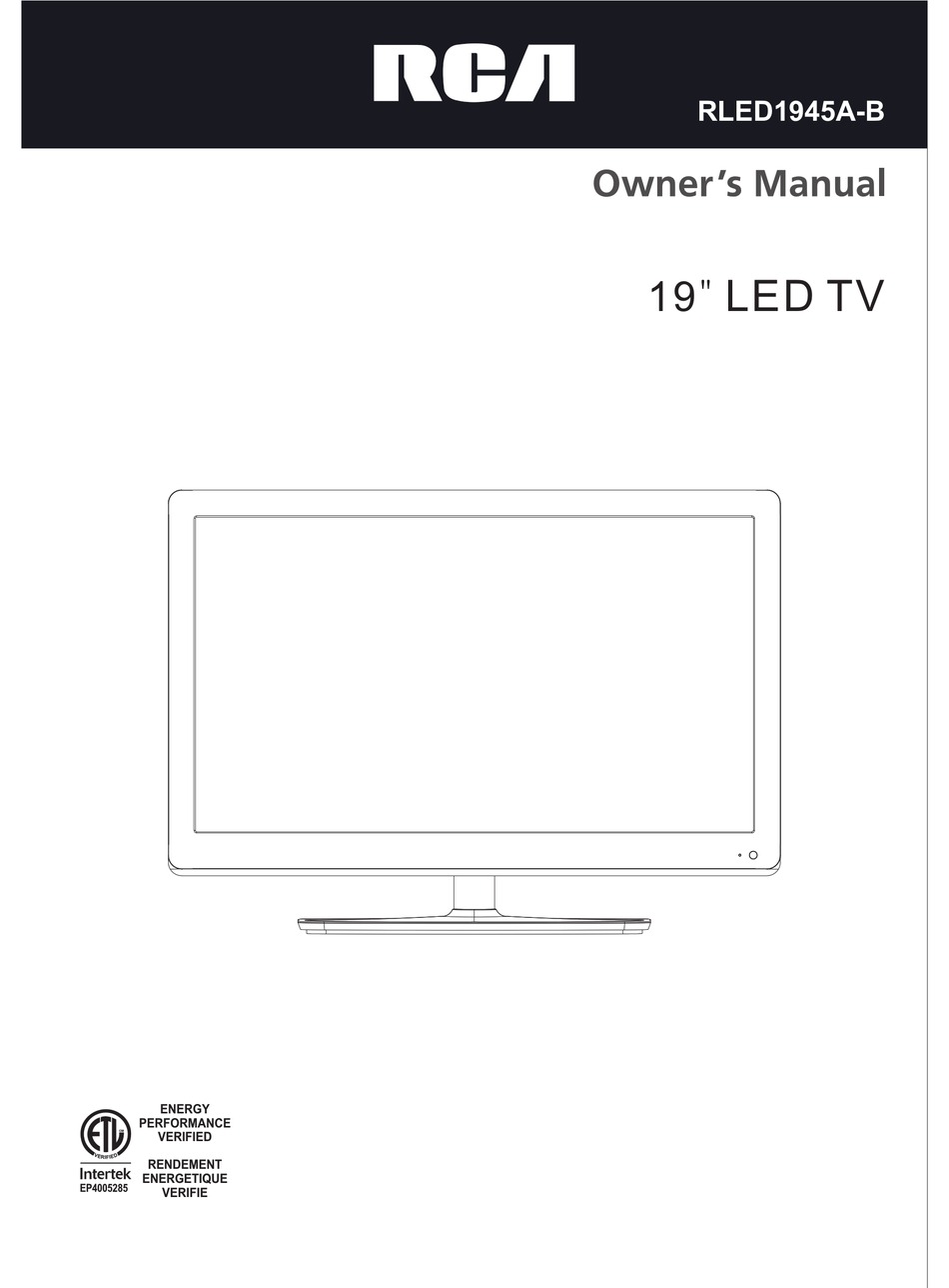 RCA RLED1945A OWNER'S MANUAL Pdf Download | ManualsLib