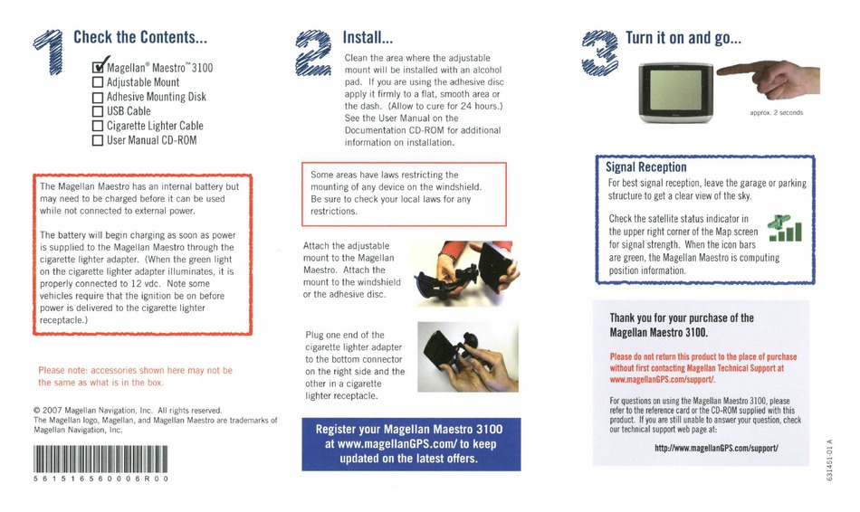 MAGELLAN MAESTRO 3100 USER MANUAL Pdf Download | ManualsLib
