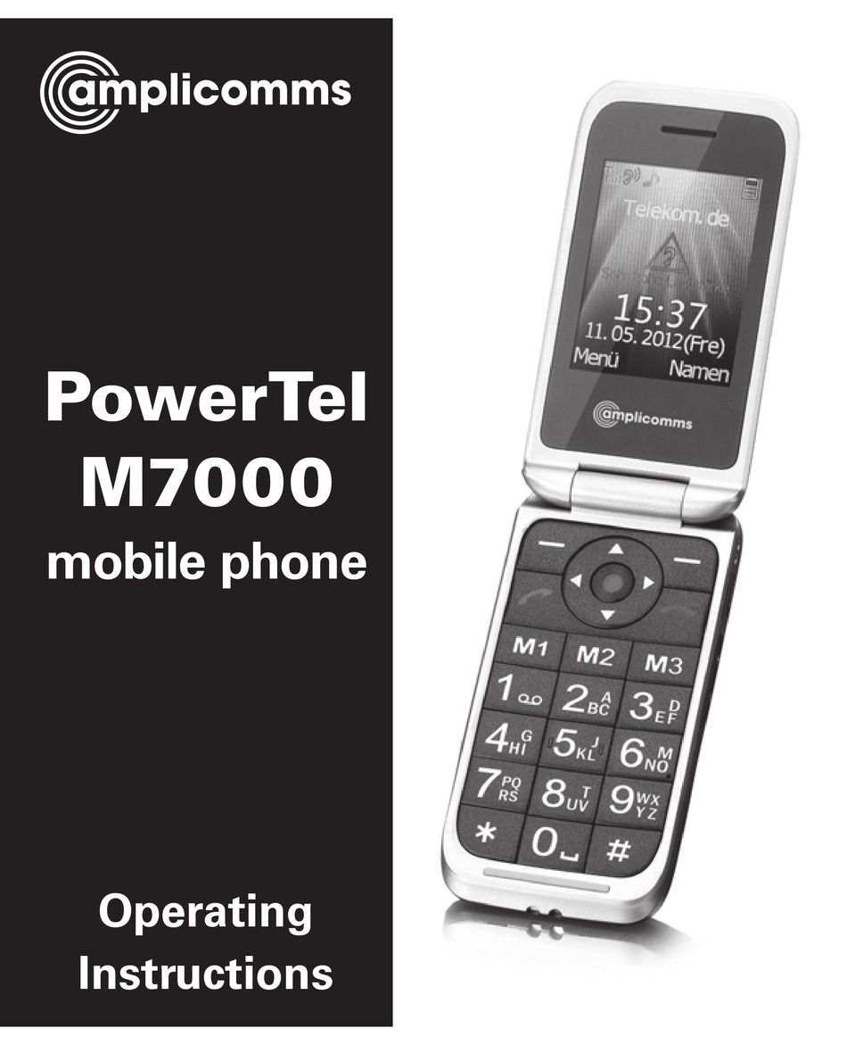 Amplicomms Powertel M7000 Operating Instructions Manual Pdf Download Manualslib