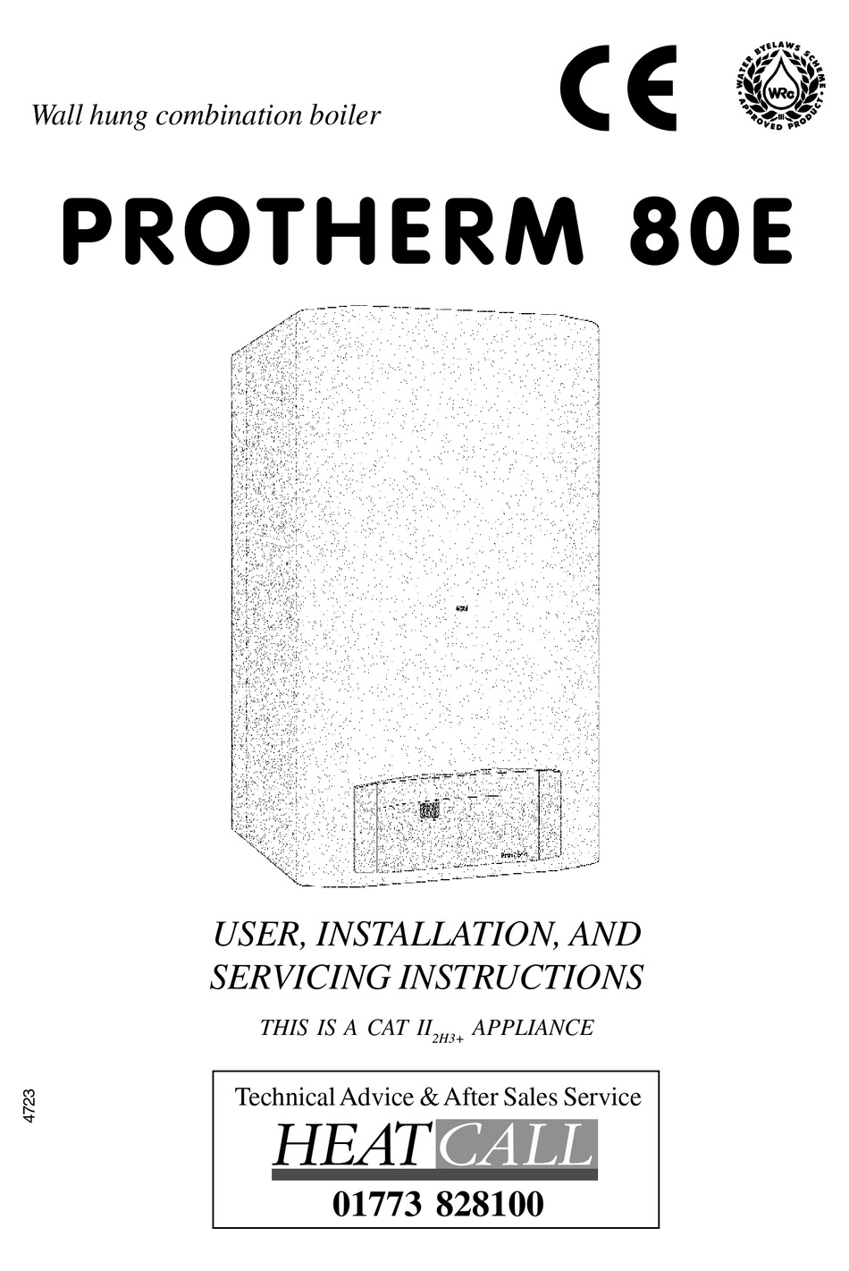 PROTHERM 80E USER, INSTALLATION AND SERVICING INSTRUCTIONS Pdf Download ...