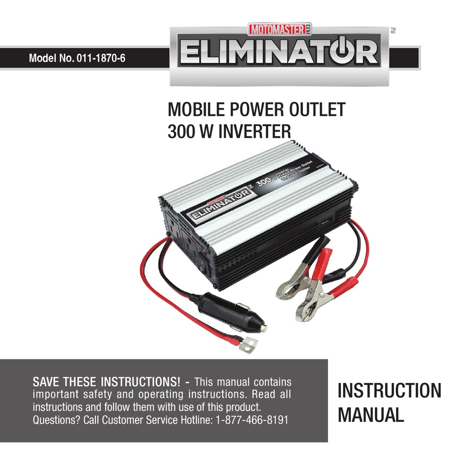 ELIMINATOR 011-1870-6 INSTRUCTION MANUAL Pdf Download | ManualsLib