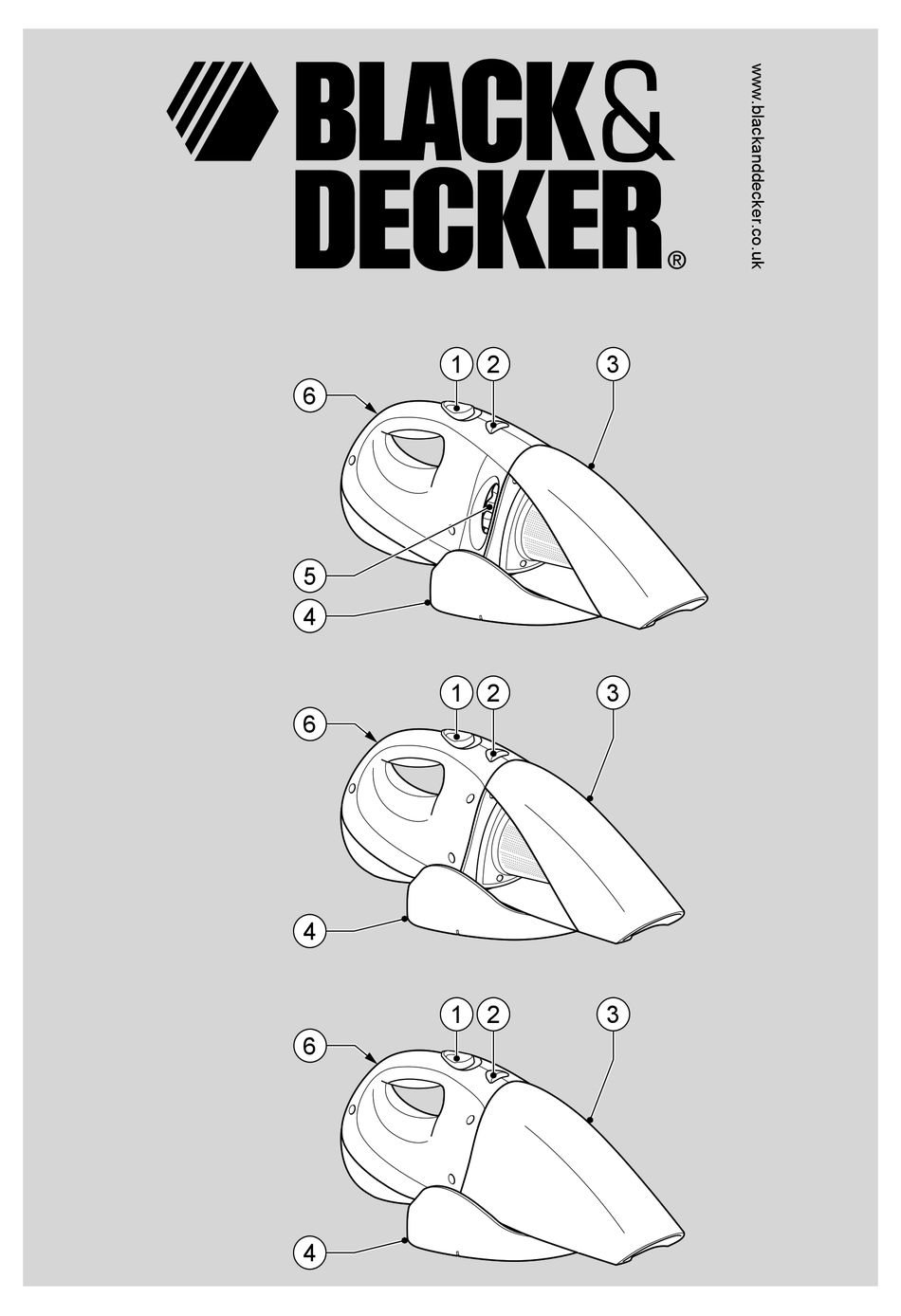 black and decker dustbuster 4.8v manual