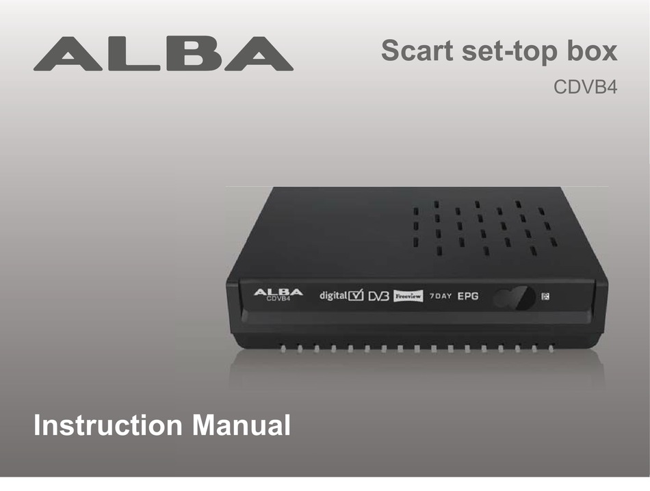 ALBA CDVB4 INSTRUCTION MANUAL Pdf Download ManualsLib