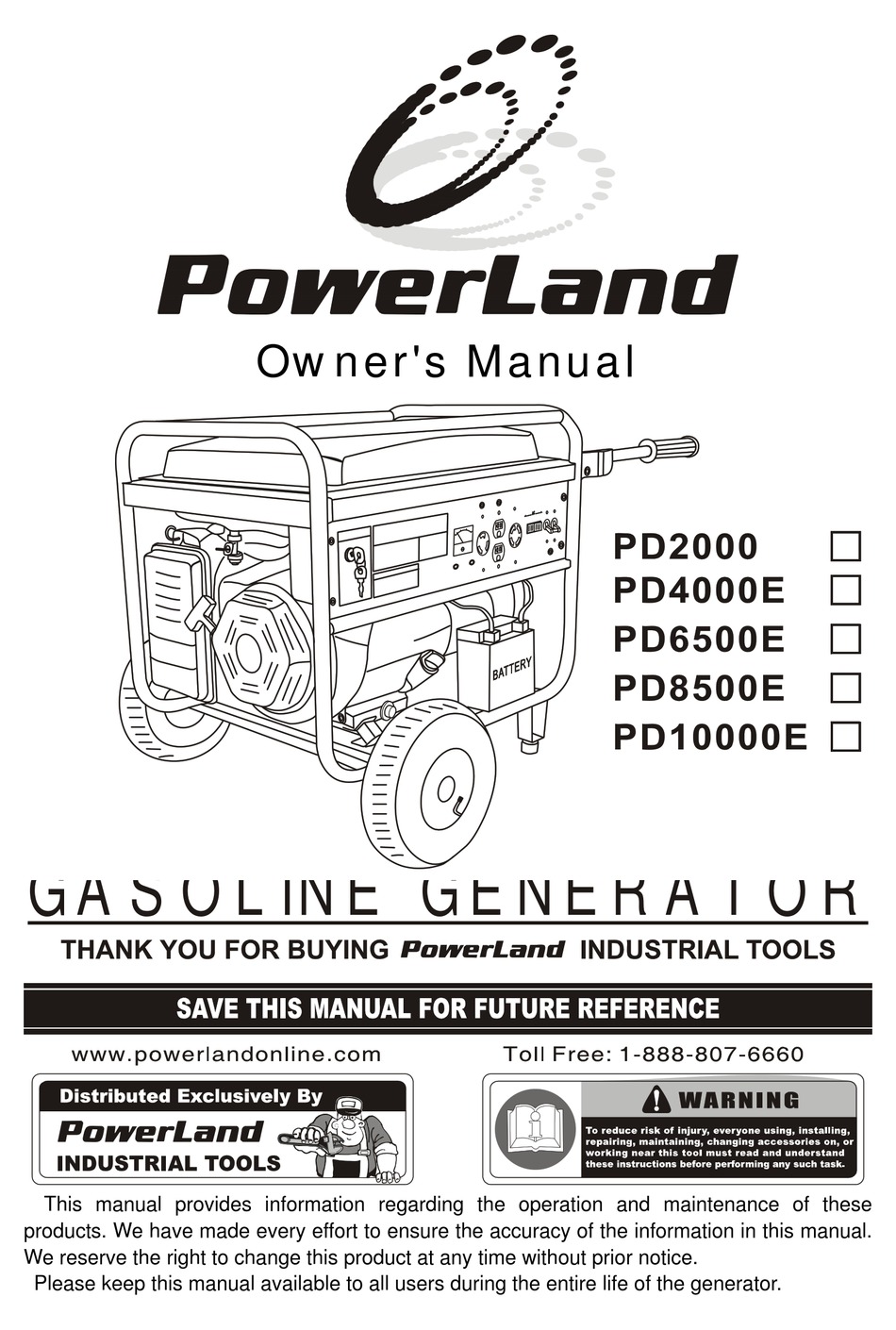 POWERLAND PD2000 OWNER'S MANUAL Pdf Download | ManualsLib