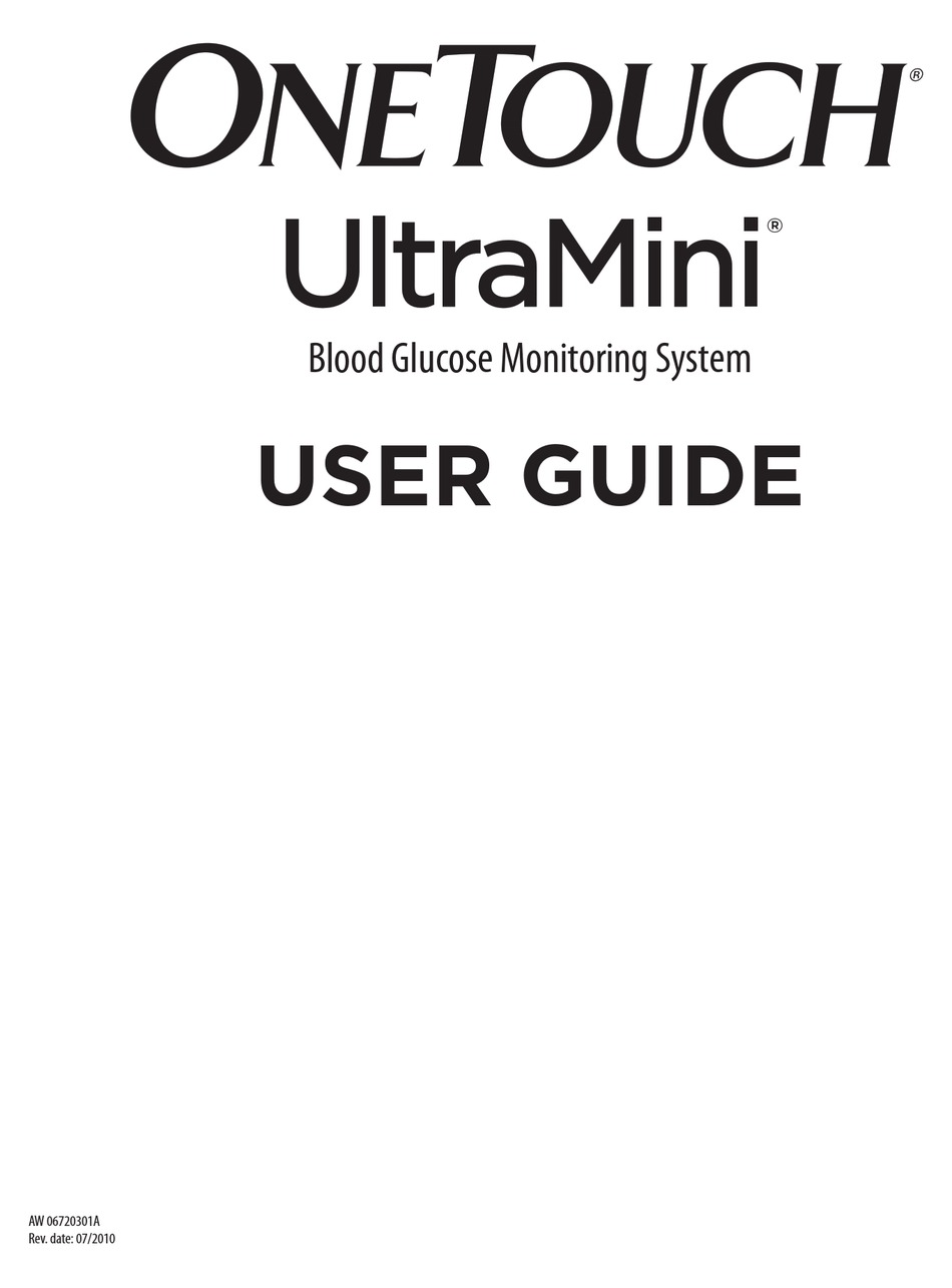 Onetouch Ultramini User Manual Pdf Download Manualslib