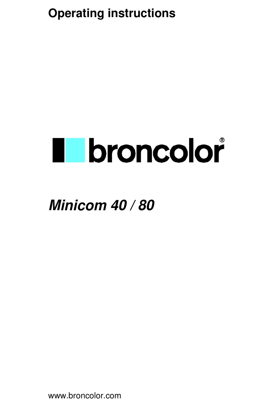 broncolor 404 manual