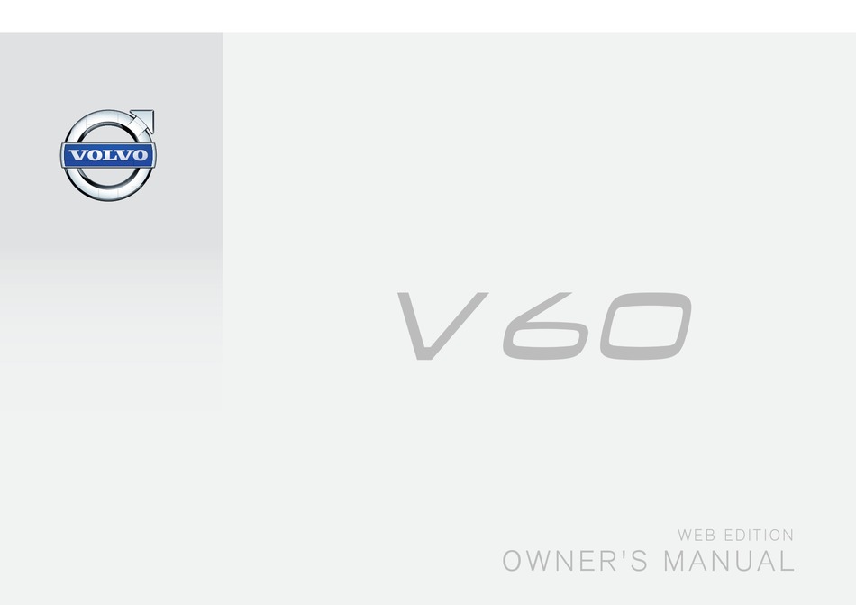 VOLVO V60 OWNER'S MANUAL Pdf Download | ManualsLib