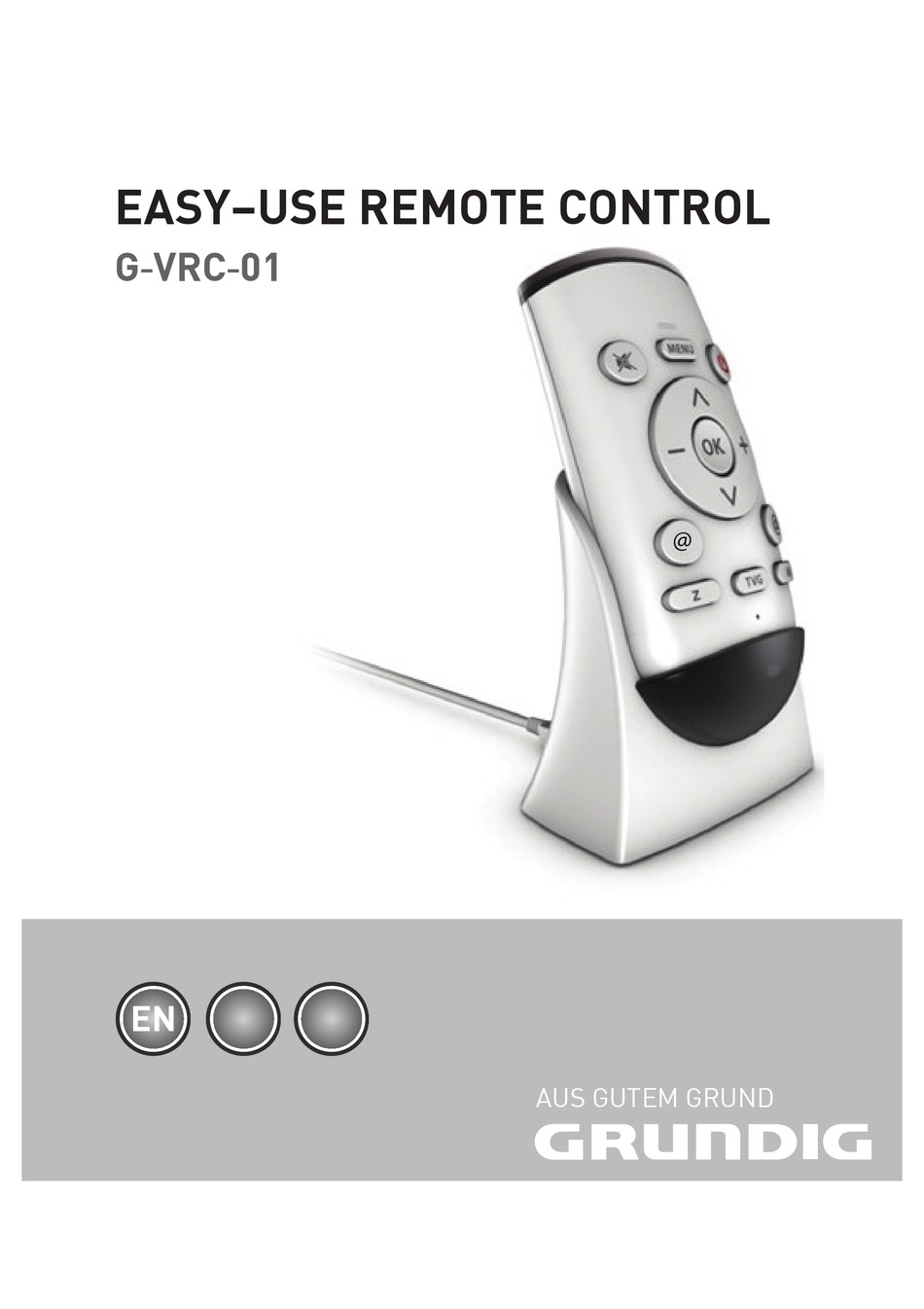 GRUNDIG GVRC01 USER MANUAL Pdf Download ManualsLib