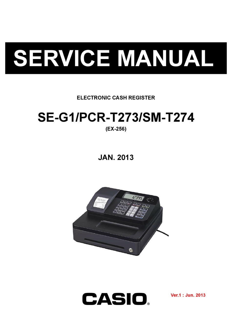 W1 Casio SE-G1 SE G1 SEG1 Cash Register Program Key All Mode Lock Positions 