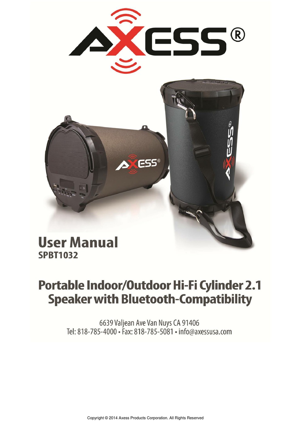 AXESS SPBT1032 USER MANUAL Pdf Download | ManualsLib