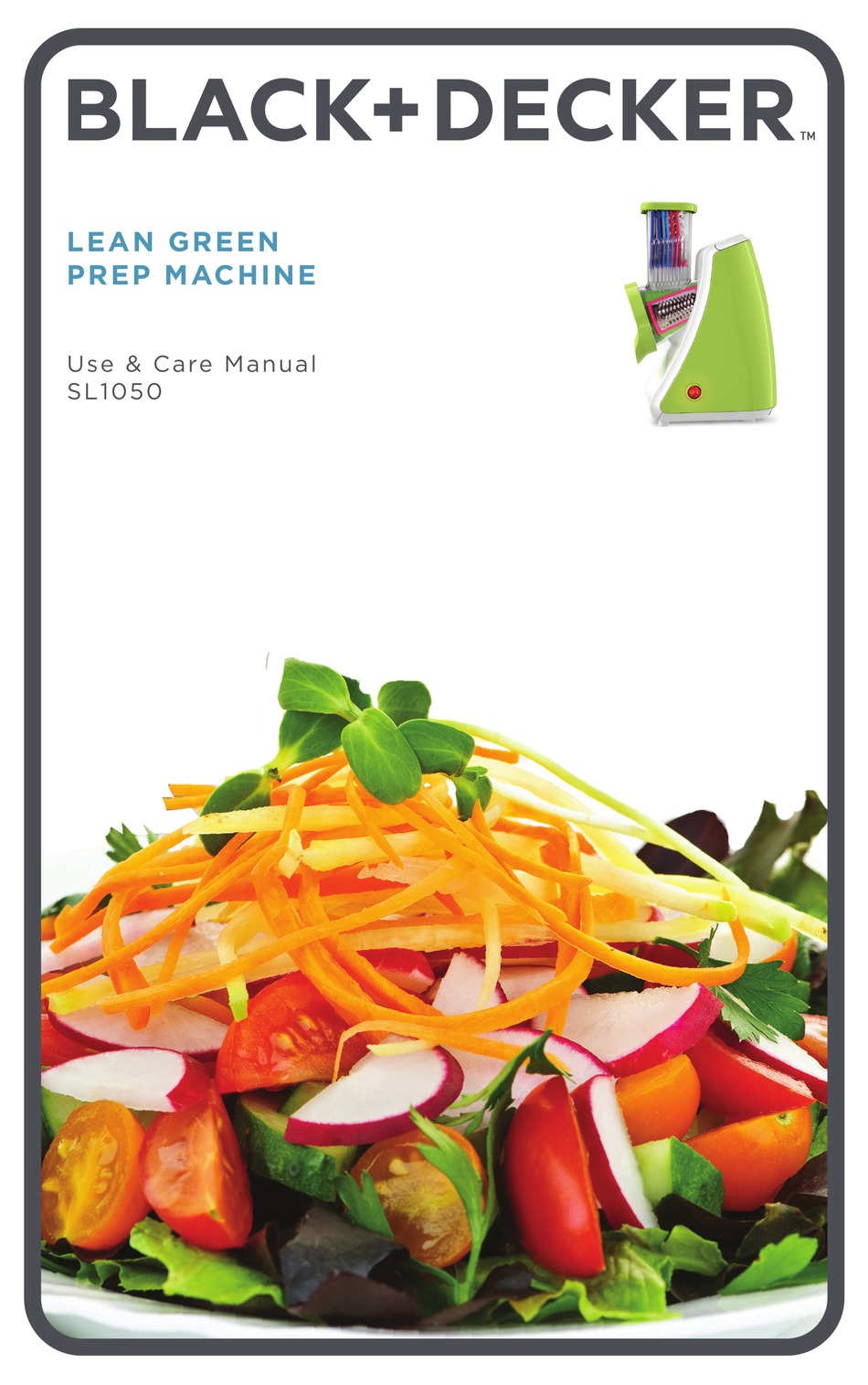 Black & Decker Sl1050 Lean Prep Machine Food Processor, Green