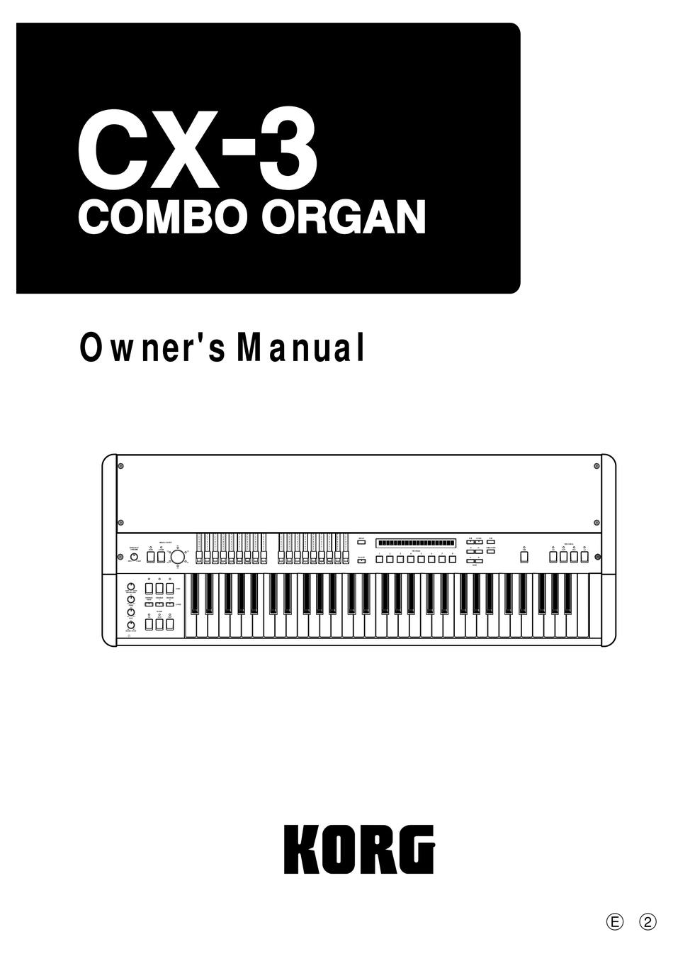 Korg Cx 3 Owner S Manual Pdf Download Manualslib