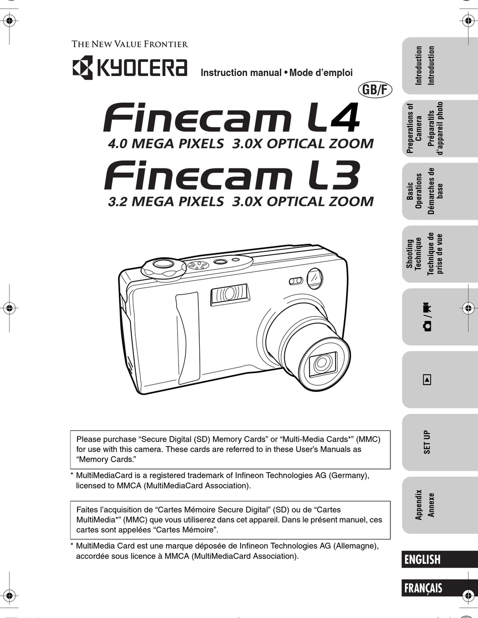 Connecting The Usb Cable To Your Pc - Kyocera Finecam L4