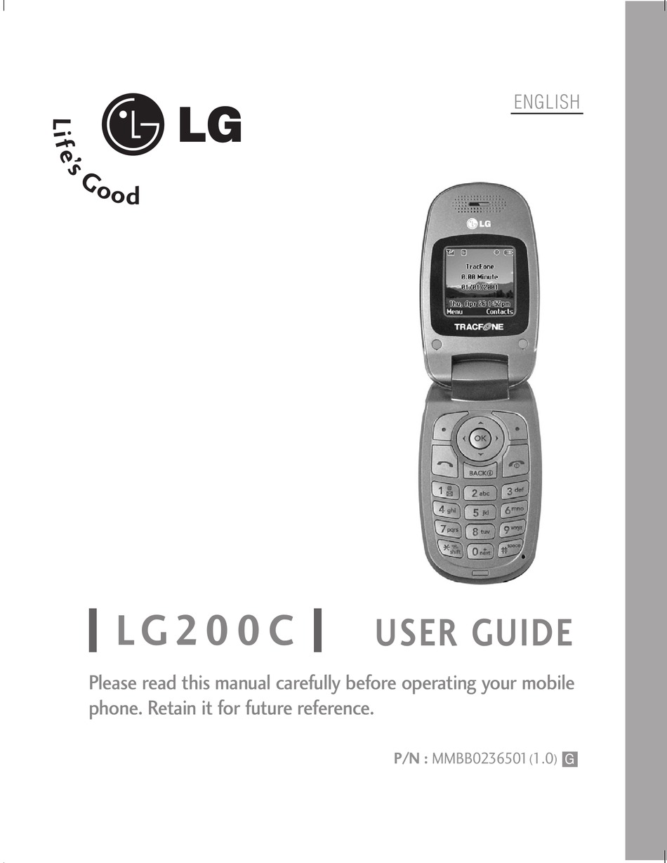 LG LG200C USER MANUAL Pdf Download | ManualsLib