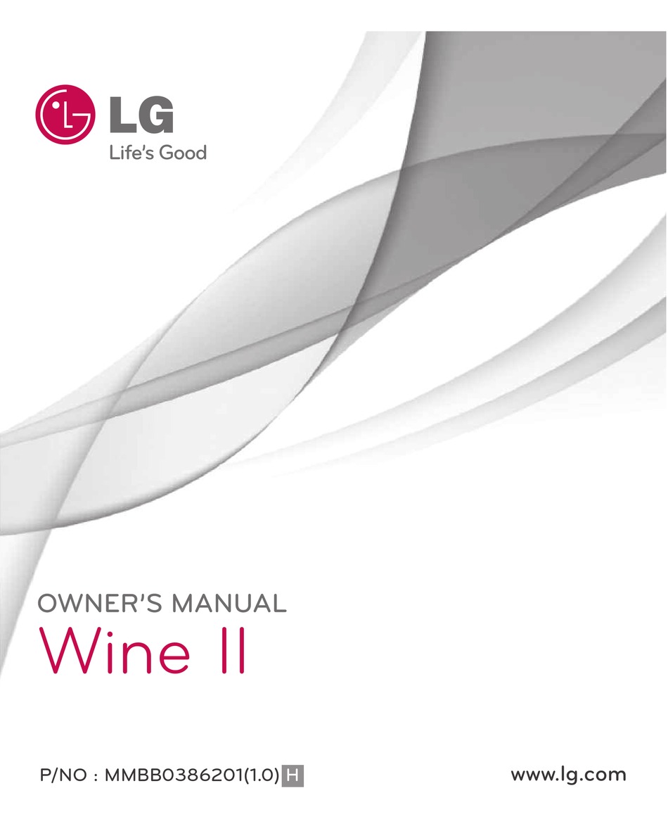 LG WINE II MMBB0386201 OWNER'S MANUAL Pdf Download | ManualsLib