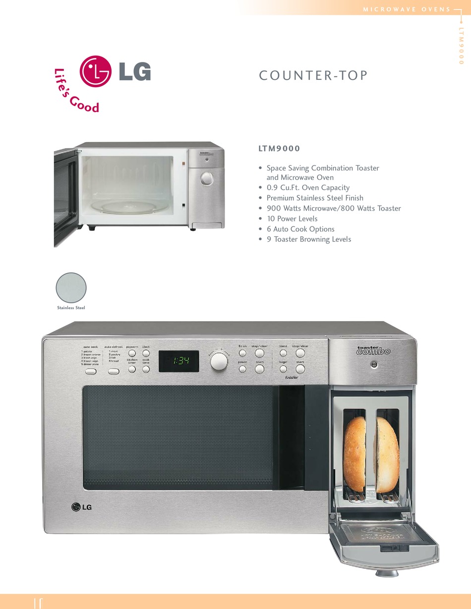 Lg Microwave Toaster Oven Combo LG Over-the-Range Microwave Oven
