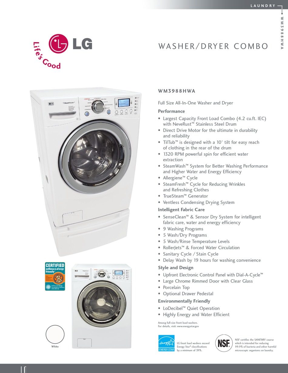 lg steam washer wm3988hwa