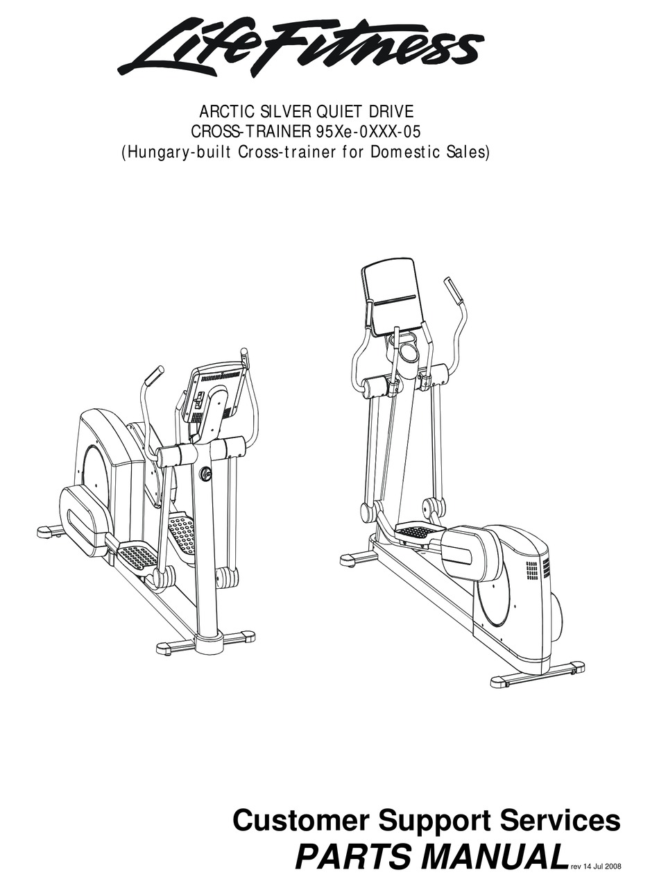 LIFE FITNESS 95XE-0XXX-05 PARTS MANUAL Pdf Download | ManualsLib