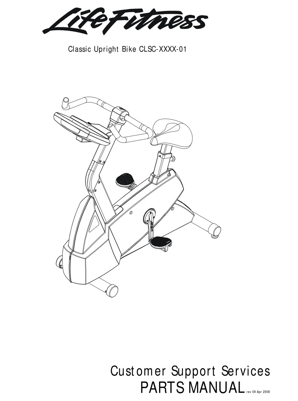 LIFE FITNESS CLSC-XXXX-01 PARTS MANUAL Pdf Download | ManualsLib