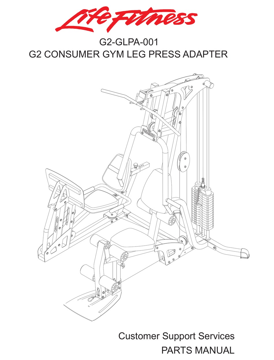 LIFE FITNESS G2-GLPA-001 PARTS MANUAL Pdf Download | ManualsLib