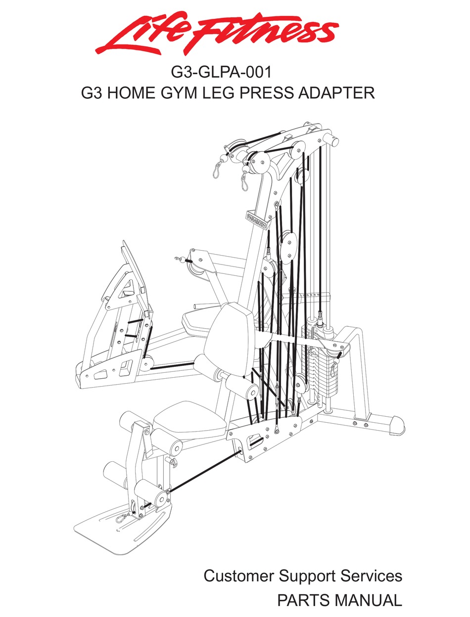 LIFE FITNESS G3 GLPA 001 PARTS MANUAL Pdf Download ManualsLib