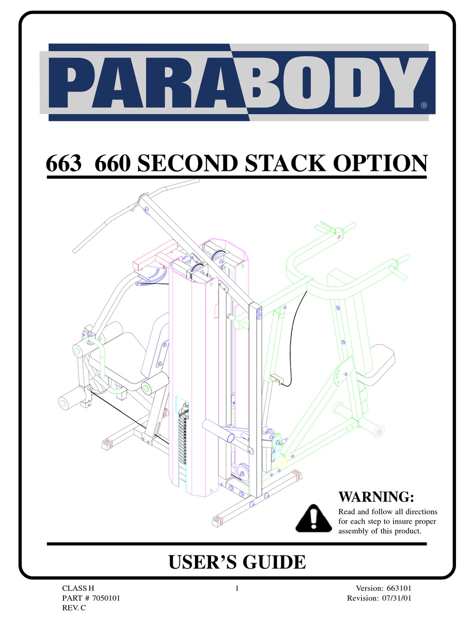 PARABODY 663 USER MANUAL Pdf Download | ManualsLib