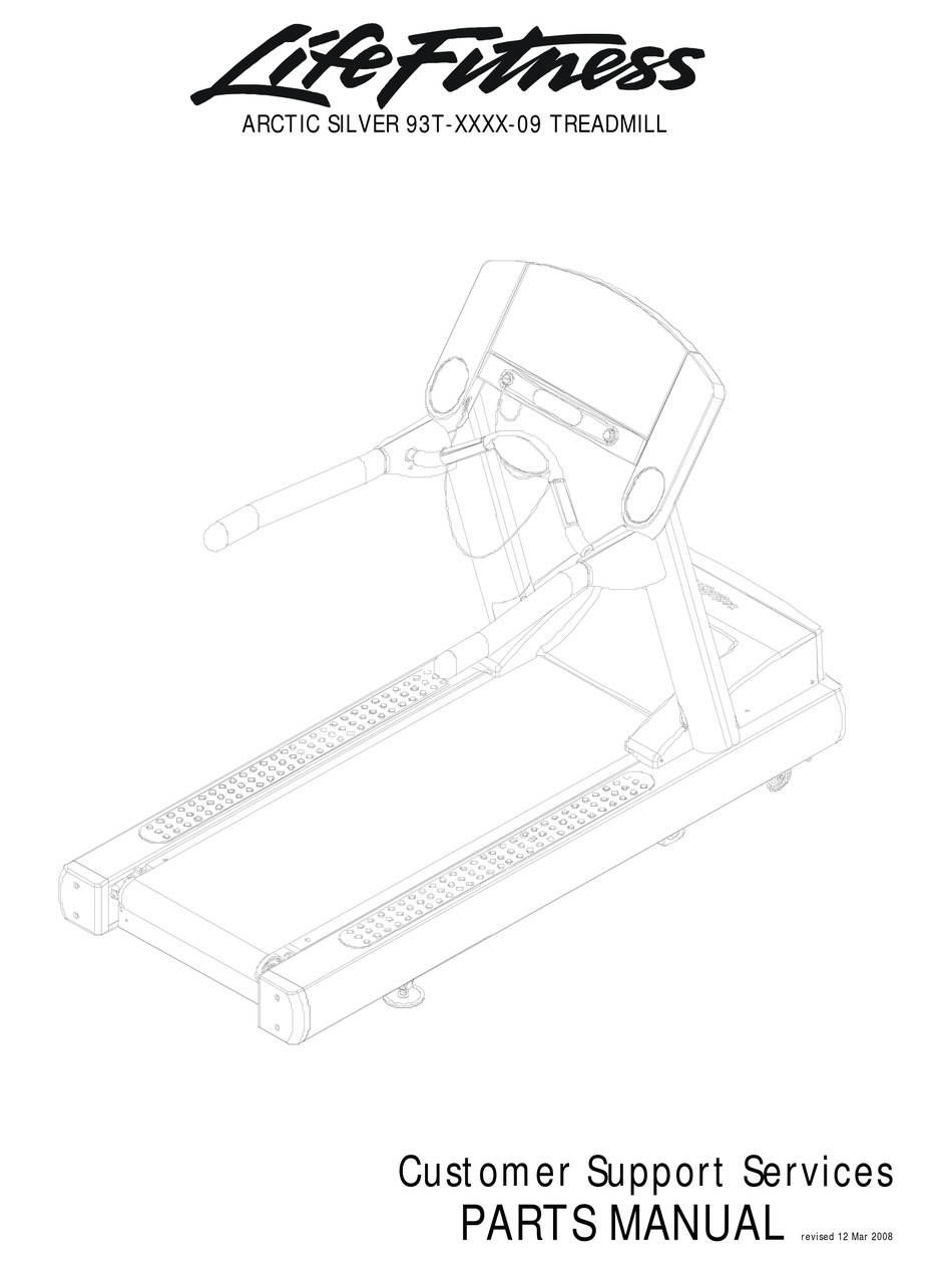 LIFE FITNESS 93T-XXXX-09 PARTS MANUAL Pdf Download | ManualsLib