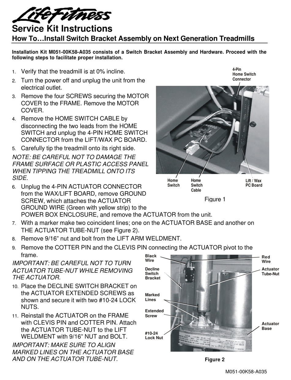 LIFE FITNESS NEXT GENERATION TREADMILLS INSTRUCTIONS Pdf Download