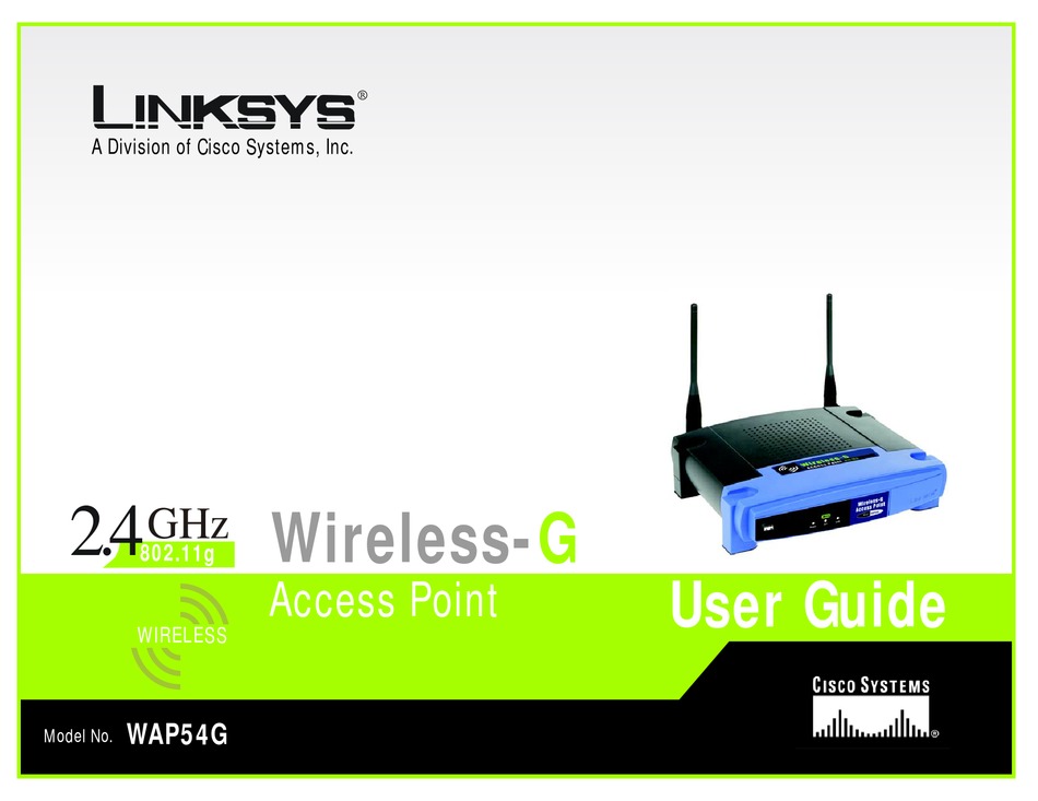 LINKSYS WAP54G USER MANUAL Pdf Download | ManualsLib