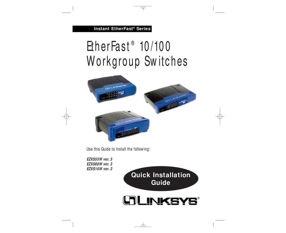 LINKSYS STACKPRO 100 QUICK INSTALLATION MANUAL Pdf Download ManualsLib
