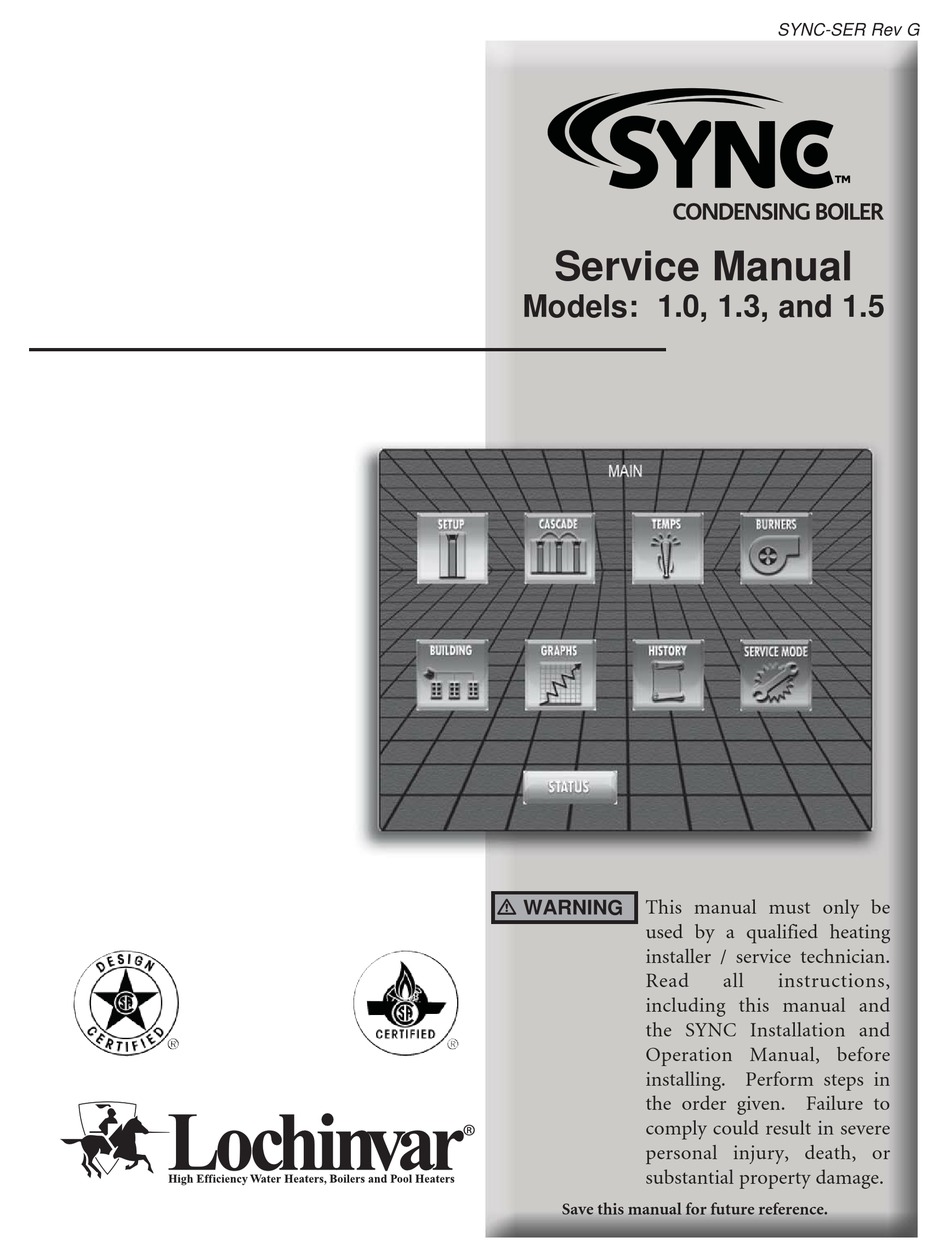 LOCHINVAR SYNC 1 SERVICE MANUAL Pdf Download ManualsLib