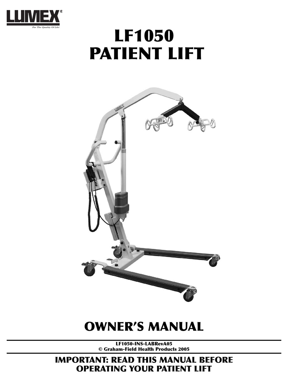 LUMEX LF1050 OWNER'S MANUAL Pdf Download ManualsLib