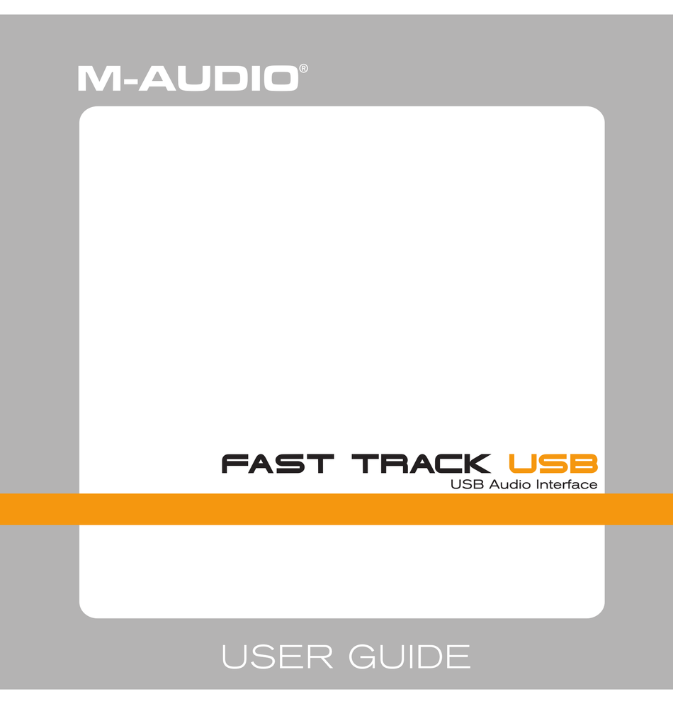 m audio fast track usb drivers windows 10