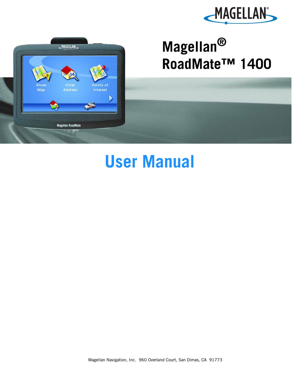 magellan roadmate 1412 user manual