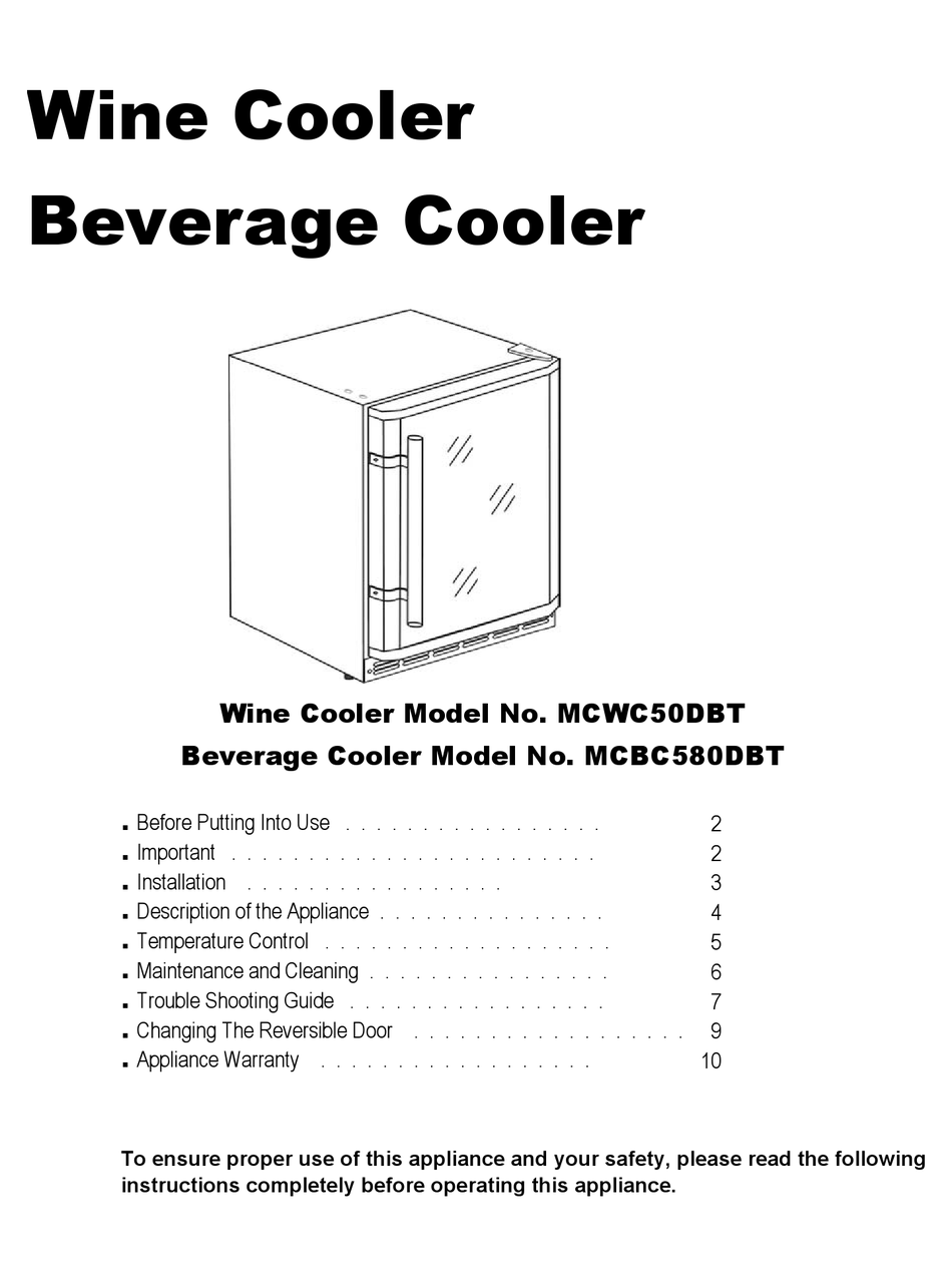 home-major-appliances-magic-chef-model-mcbc580dbt-wine-cooler-control